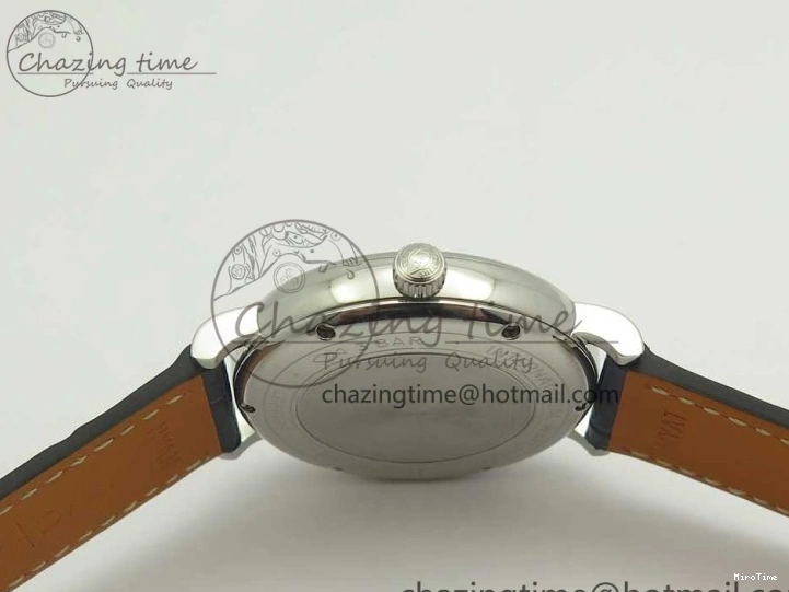 MIROTIME 0102 Portofino IW458101 SS MK 1:1 Best Edition Blue Dial On Blue Leather Strap MIYOTA MoistureWicking 7168